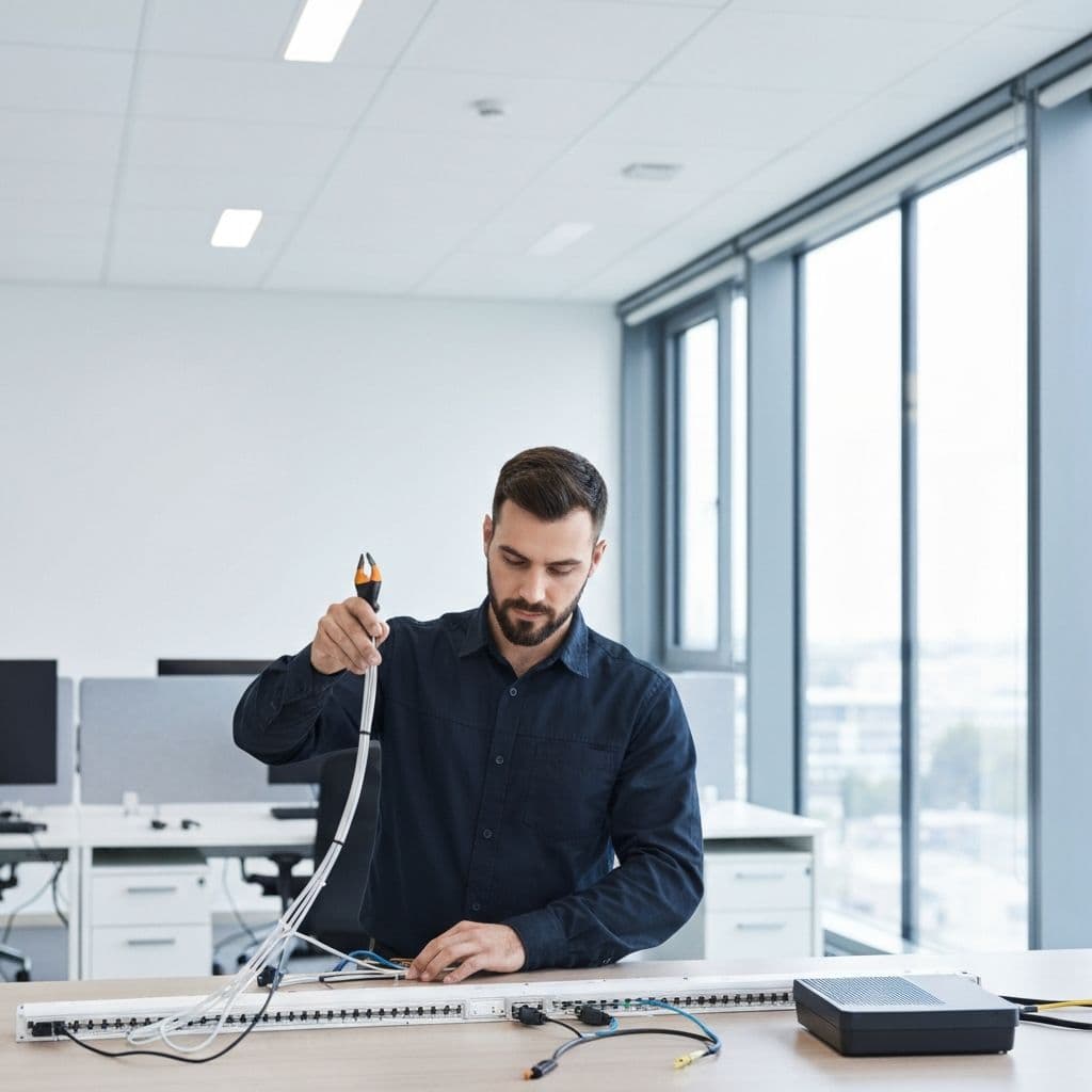 Instalação profissional de rede